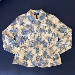 Floral Jean Jacket ~ Charter Club